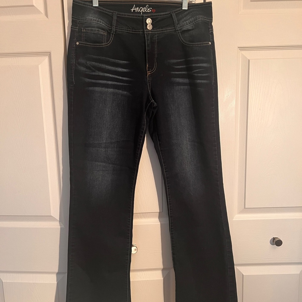 Angels Women's Dark Blue Straight Leg Jeans